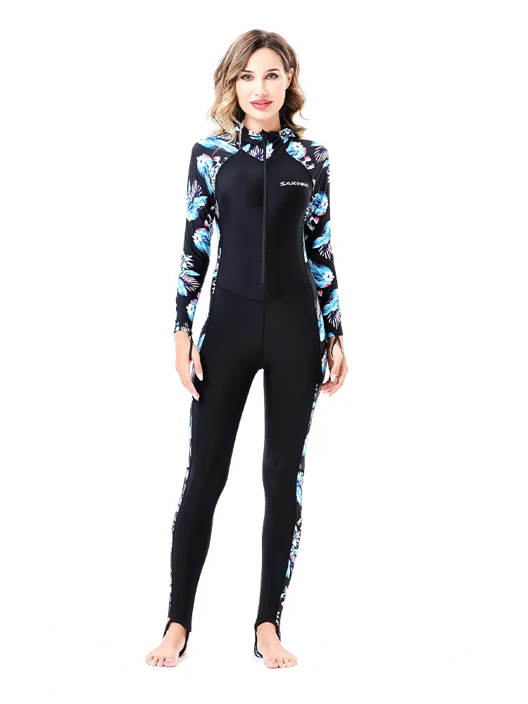 Кожаный костюм для дайвинга женщин и мужчин тонкий гидрокостюм всего тела