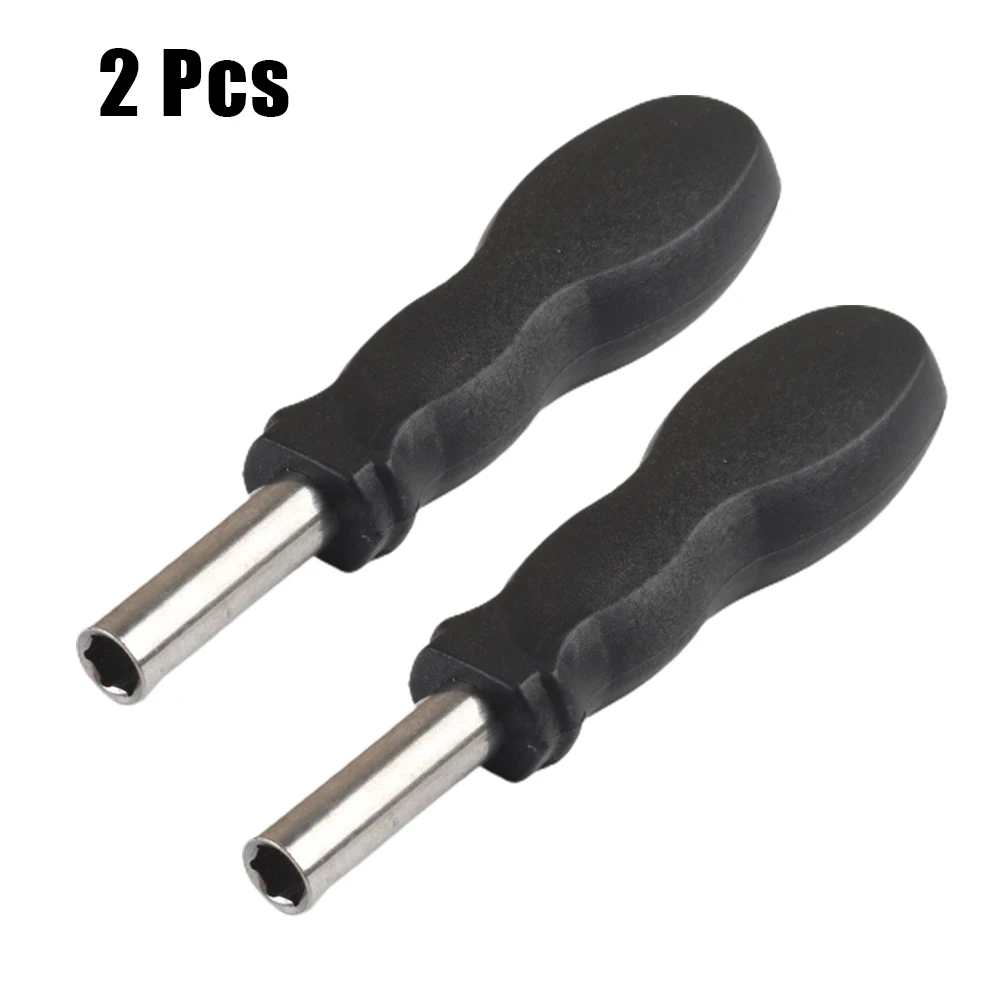 2pcs 6.35mm Hex Plastic Screwdriver Handle Screwdriver Bits Tool Grip Hexagonal Screwdriver Bits Extension Handle Tool