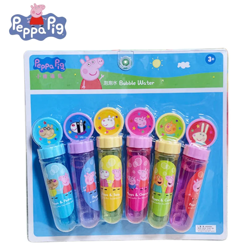 

Peppa Pig Series Paige George Baby Bubble Cartoon Handheld Bubble Nozzle Bubble Machine Outdoor Parent-Child Children's Toys