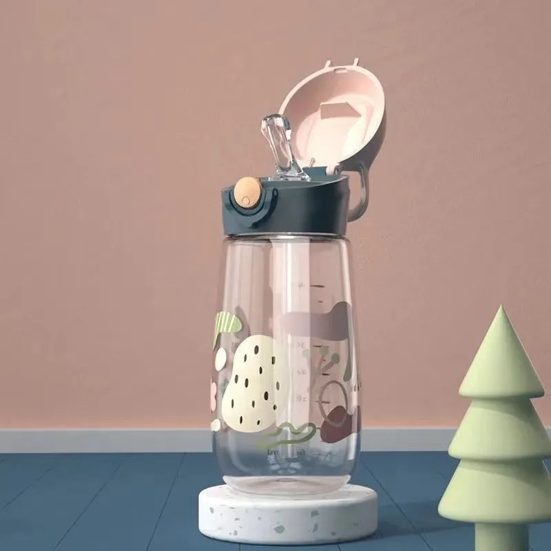 

Детская бутылка для воды AIWILL 450 мл пластик зеленый/розовый