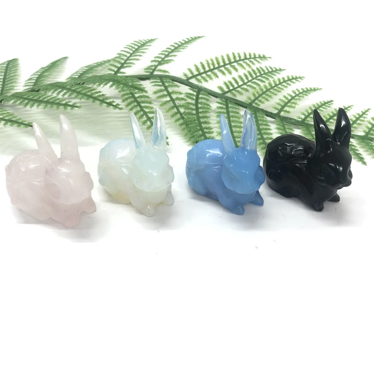 Недорогая натуральная Хрустальная животная мини-Хрустальная Опаловая форма