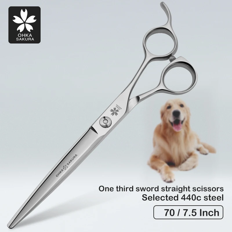 

One third sword type direct trimming conventional selection 440C flat trimming Pet Beauty comprehensive refined direct trimming