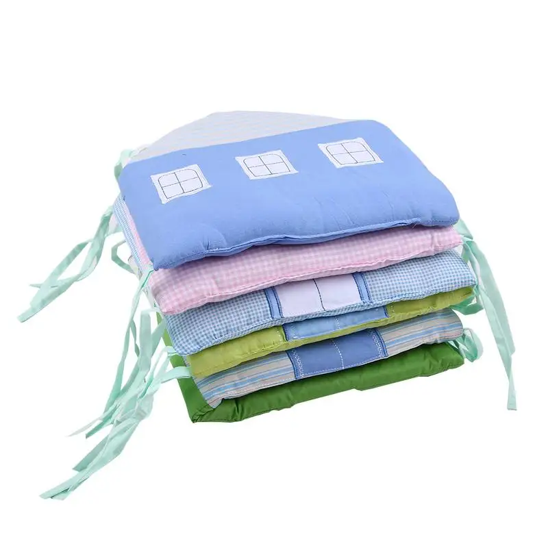 

5pcs Breathable Baby Bumper Cribs Bumper Pad Washable Babies Bedding Bumpers Cotton Crib Padded Liners Playpen For Children