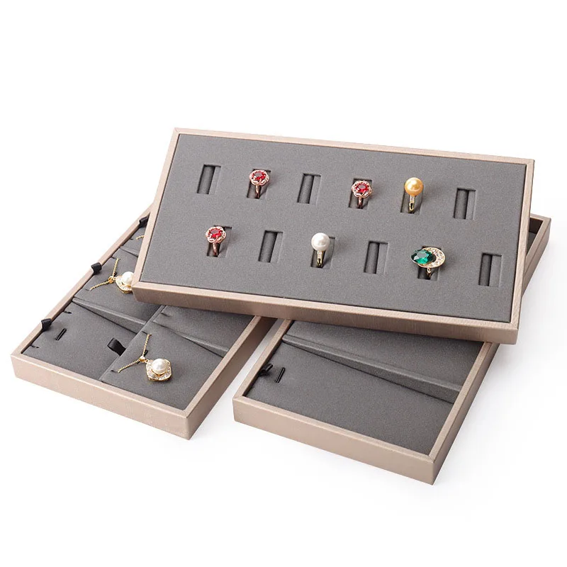 New Jewelry Display Jewelry Tray Necklace Pendant Bracelet Loose Diamonds Display Earrings Storage Tray Display Shooting Props