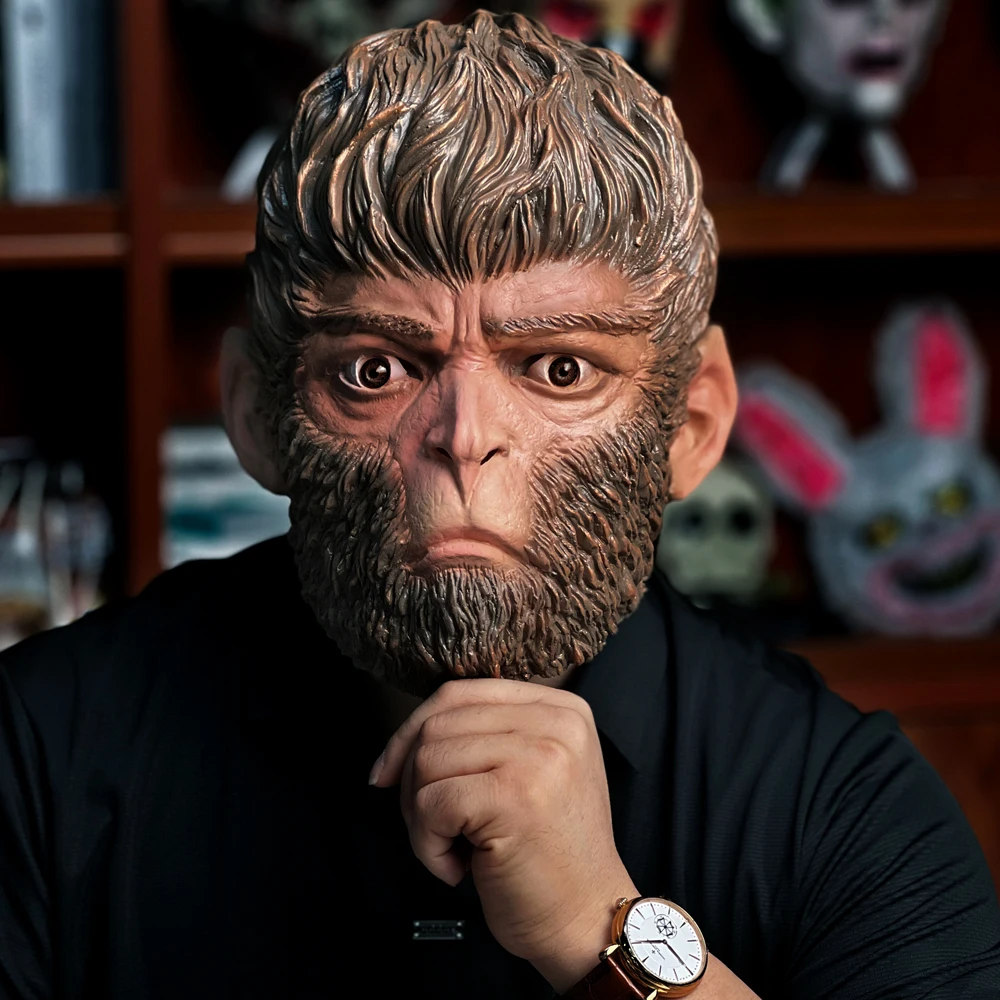 Черная миф Wukong 3A Игра Ролевая игра герой Хэллоуин костюм реквизит Sun латексная