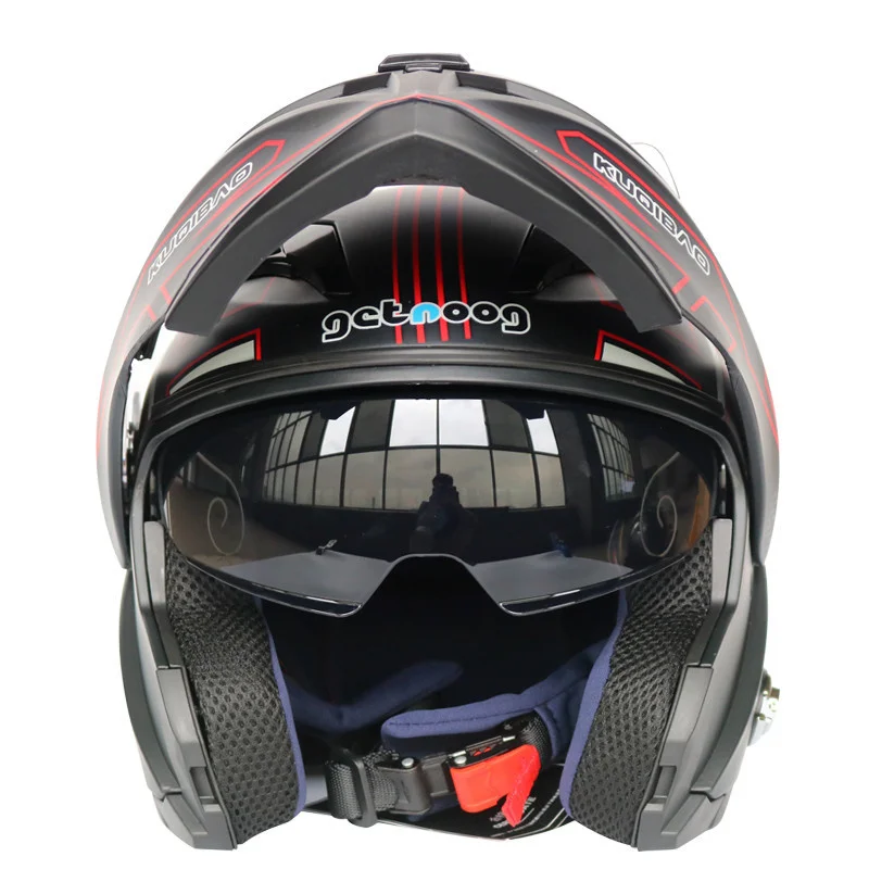 2022 Flip-Up Motorcycle Helmet Double Anti-Fog Visors  Headset Built-In Detachable Liner MSFH818K5 DOT Approved enlarge