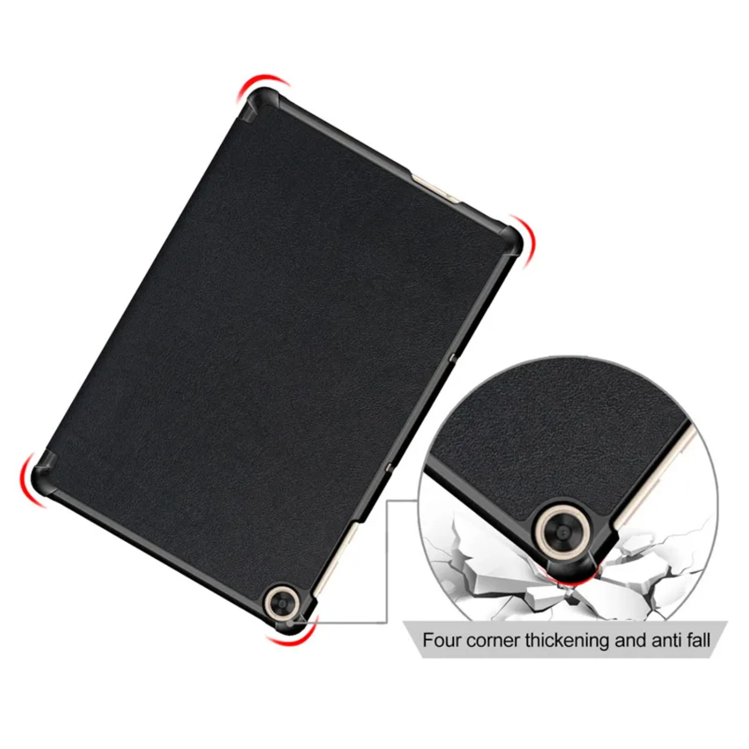 Ultra-Thin Lightweight Matte Finish Shell Tablet Cover with Folding Stand for MatePad T10 T10s X8 Lite SE X6 9.7 10.1 Pad - 2021