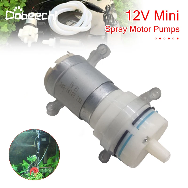 Water Pump Priming Diaphragm Mini Pump Spray Motor Vacuum 12V Micro Pumps Max Suction 2m For Water Dispenser 90mm x 40mm x 35mm