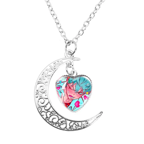 Ожерелье ALIEN STAGE Mizi Sua Luka Till Ivan Peach Heart Moon MSCHENGDORIS