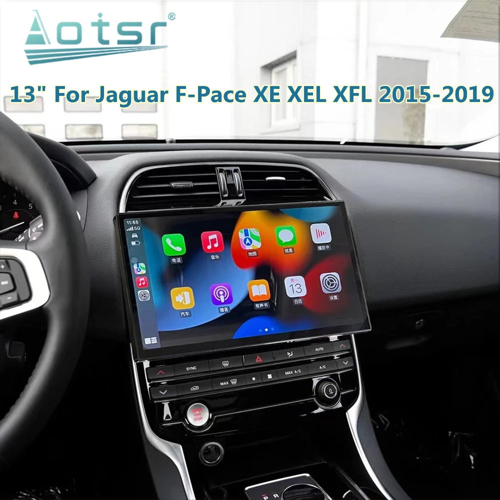 

Android Car Radio For Jaguar F-pace XJ XE XEL XFL 2015-2019 Stereo Autoradio Multimedia Player GPS Navigation Head Unit Screen