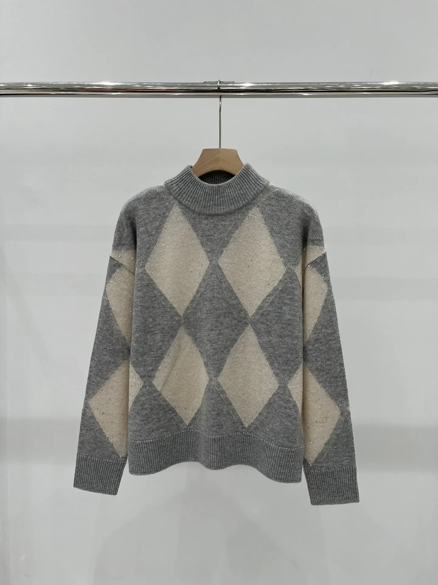 Осенне-зимний женский вязаный свитер кашемировая рубашка с длинным рукавом и