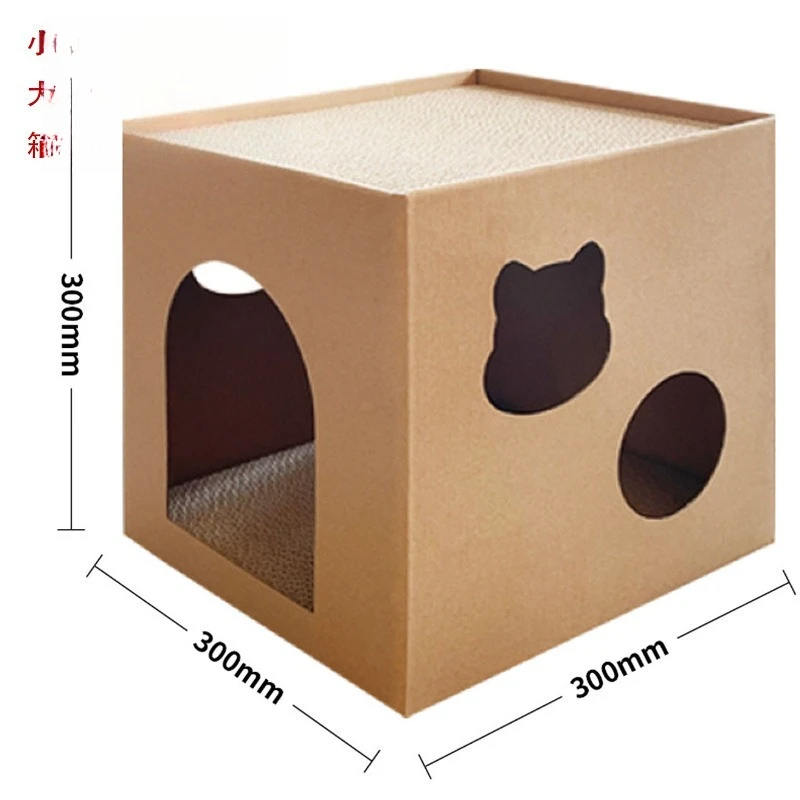 Коробка-лежанка для животных Cheese Box Nest, гофрированная когтеточка для кошек, лежанка для животных со сменным наполнителем, домик-лежанка, товары для животных, Hondenmand XY40CWC (art.: 3920da983c5c8) - 3920da983c5c8
