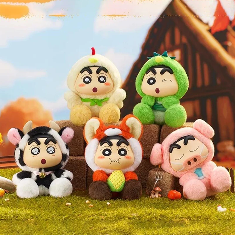 Miniso Crayon Shin Chan Blind Box New Ranch Story Nohara Shinnosuke плюшевая игрушка кукла-фигурка детский