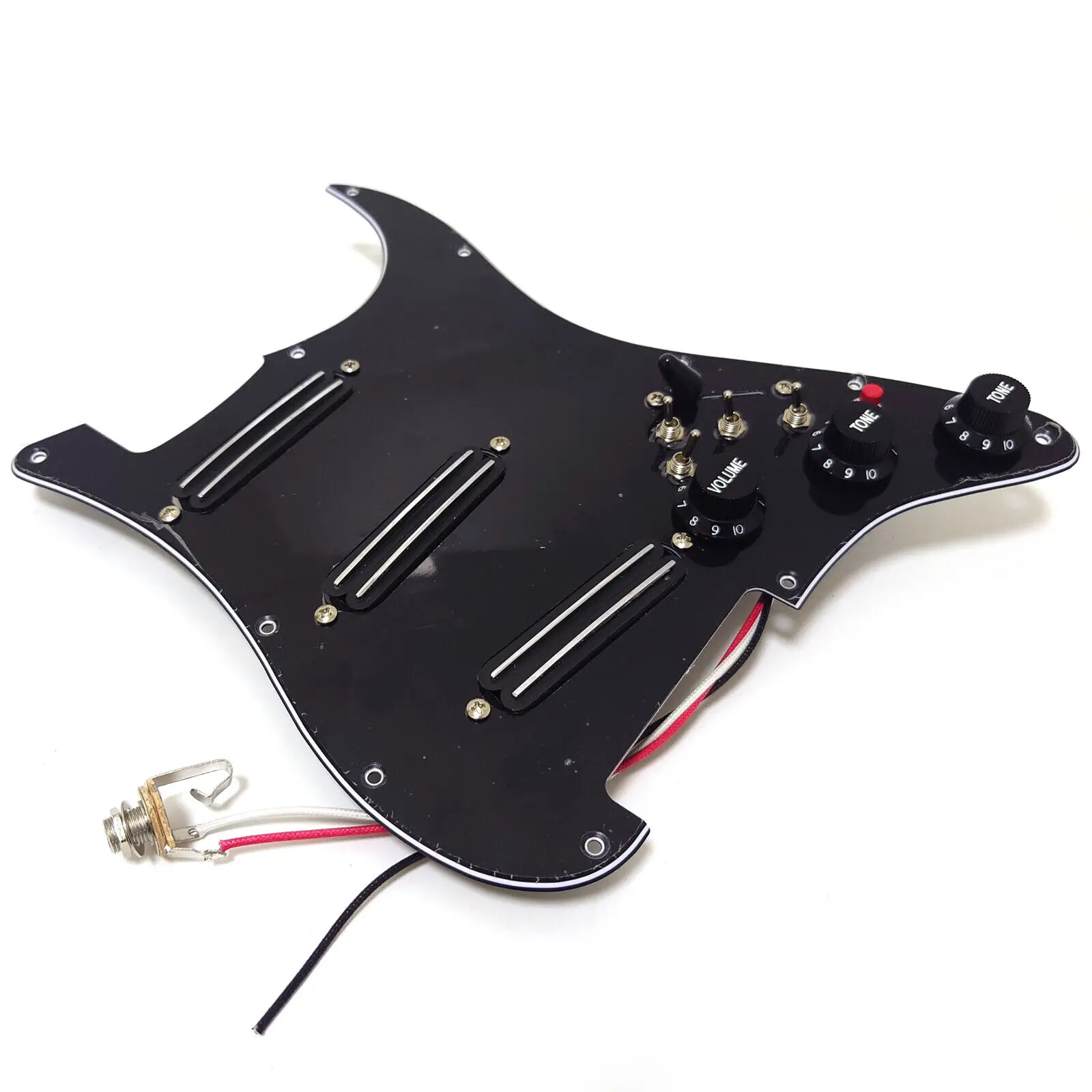 Предварительно смонтированная накладка для гитары с черным мини-набором
