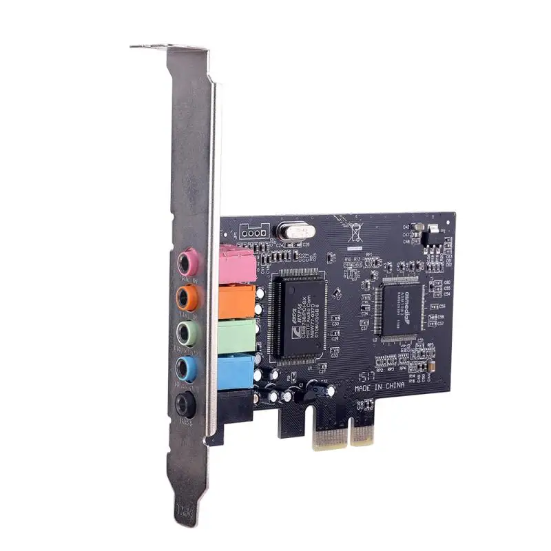 

High Quality Pcie Sound Card Portable Recording Pci Express X1 Pci-e Cmi8738 Chipset Playback 1 Pcs Lightweight 5.1 Channel