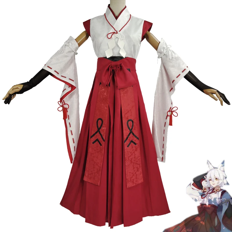 Игровой костюм для косплея Genshin Impact Kitsune Saiguu аниме необычное Кимоно Костюм лисы