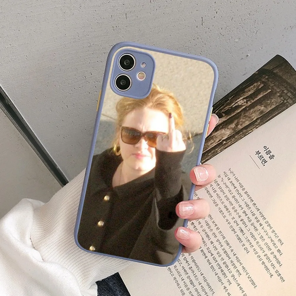 Singer A-Adele-E Phone Case for iPhone 14 11 12 13 Mini Pro Max 8 7 Plus X XR XS MAX Translucent Matte Cover