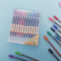 12 colorset 0 5mm gel pen set colors cute school office supply mark key point bullet days hand account painting stationery
