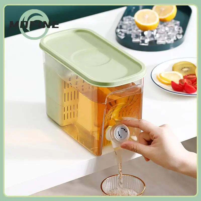 

Narrow Body Design Saves Space Beverage Dispenser Add Materials Freely Beverage Kettle Tailored For Refrigerators Teapot