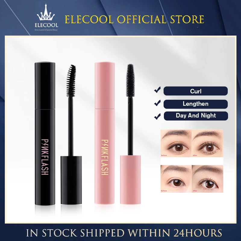 

Day Night Mascara Waterproof 4D Silk Fiber Curling Volume Lashes Thick Lengthening Nourish Eyelash Extension High Quality Makeup