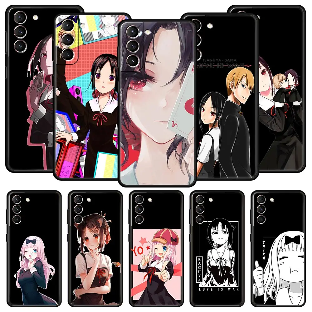 

Чехол для телефона Kaguya Shinomiya с аниме Love is war для Samsung Galaxy S22 S21 S20 FE Ultra 5G S10 S10E S9 S8 Plus Note 10 20, чехол