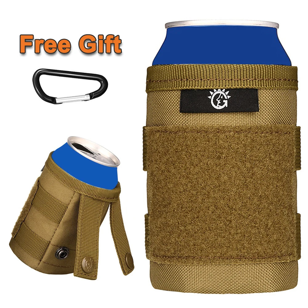 

Тактическая Сумка для бутылок нейлоновые банки раньше рукав военная сумка для напитков Molle Сумка для кемпинга и охоты