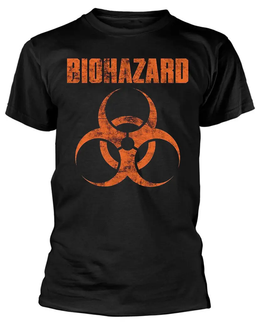 Biohazard Symbol Black T-Shirt NEW OFFICIAL