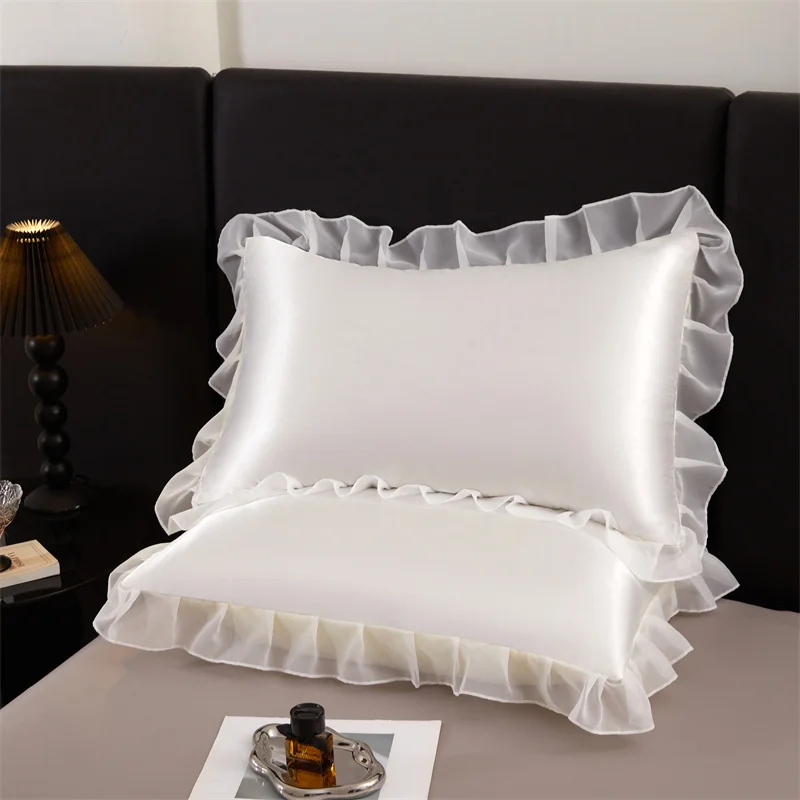 

Наволочка SILKY SATIN с рюшами