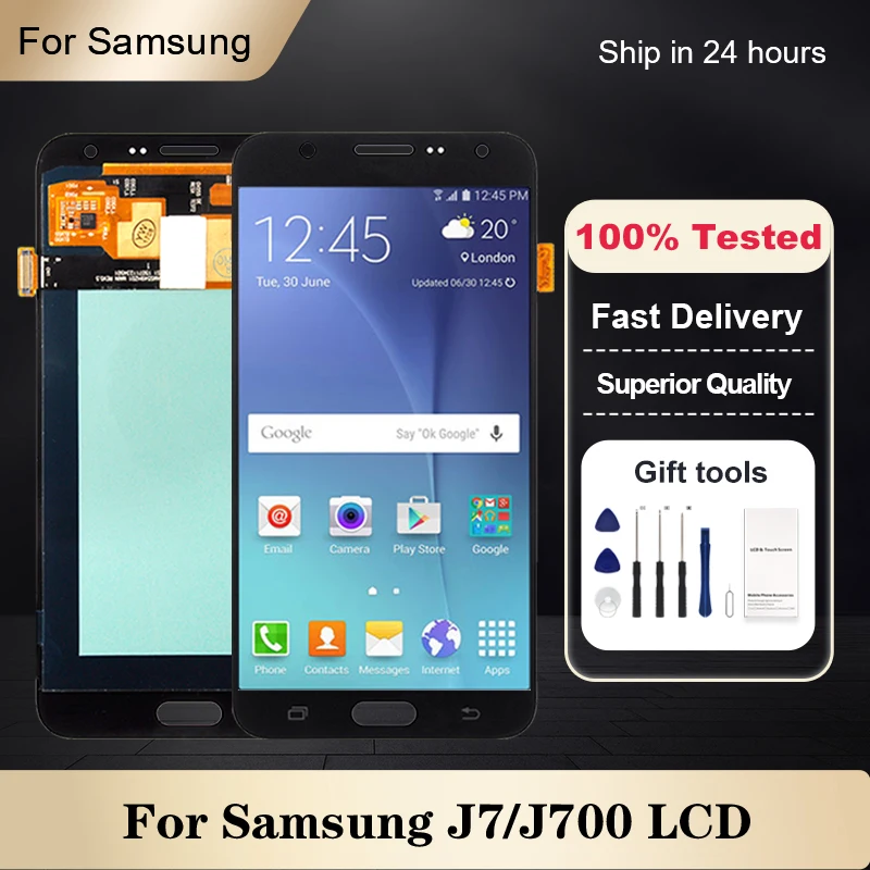 

1Pcs 5.5 Inch J7 2015 Display For Samsung Galaxy J7 Lcd Touch Panel Screen Digitizer J700 J7008 Assembly Free Shipping