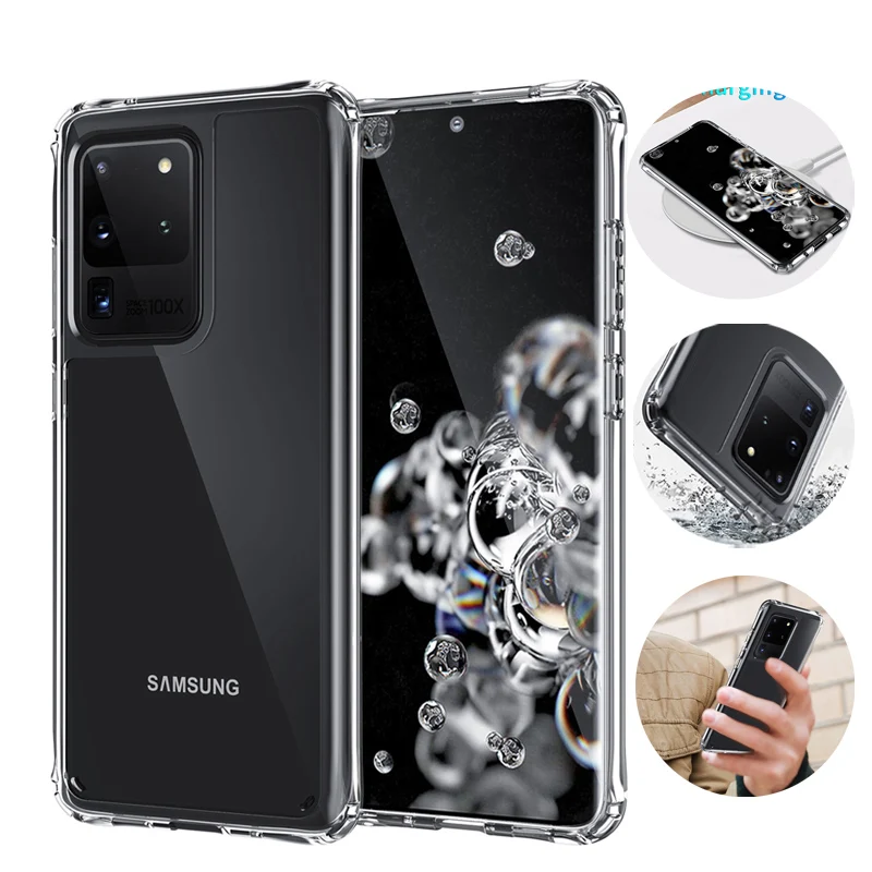 

Shockproof Phone Case For Samsung S21 S20FE S22 Plus Ultra S21FE TPU Airbag Protective Cover For Galaxy Note 10 20 Ultra 10Plus