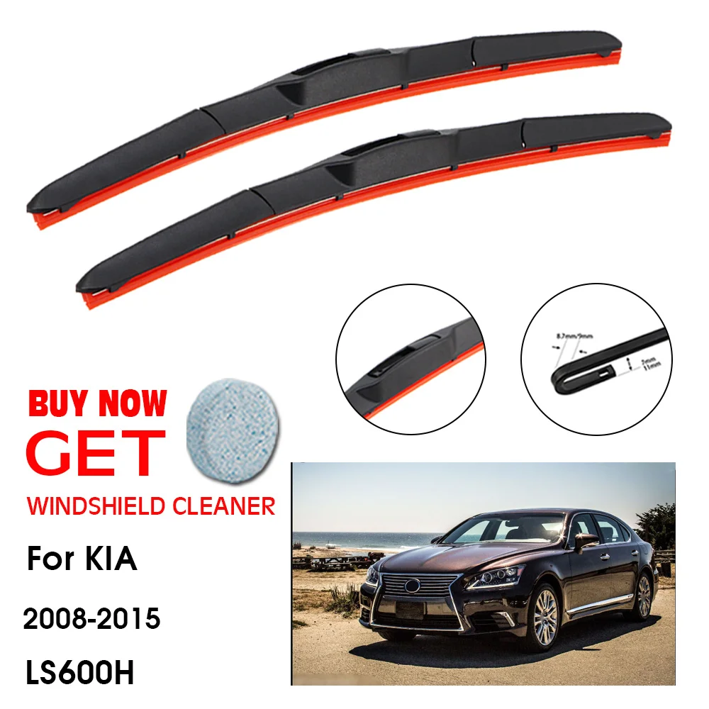 

Car Wiper For Lexus LS600H 24"+17" 2008-2015 Front Window Washer Windscreen Windshield Silica Gel Wiper Blades Accessorie