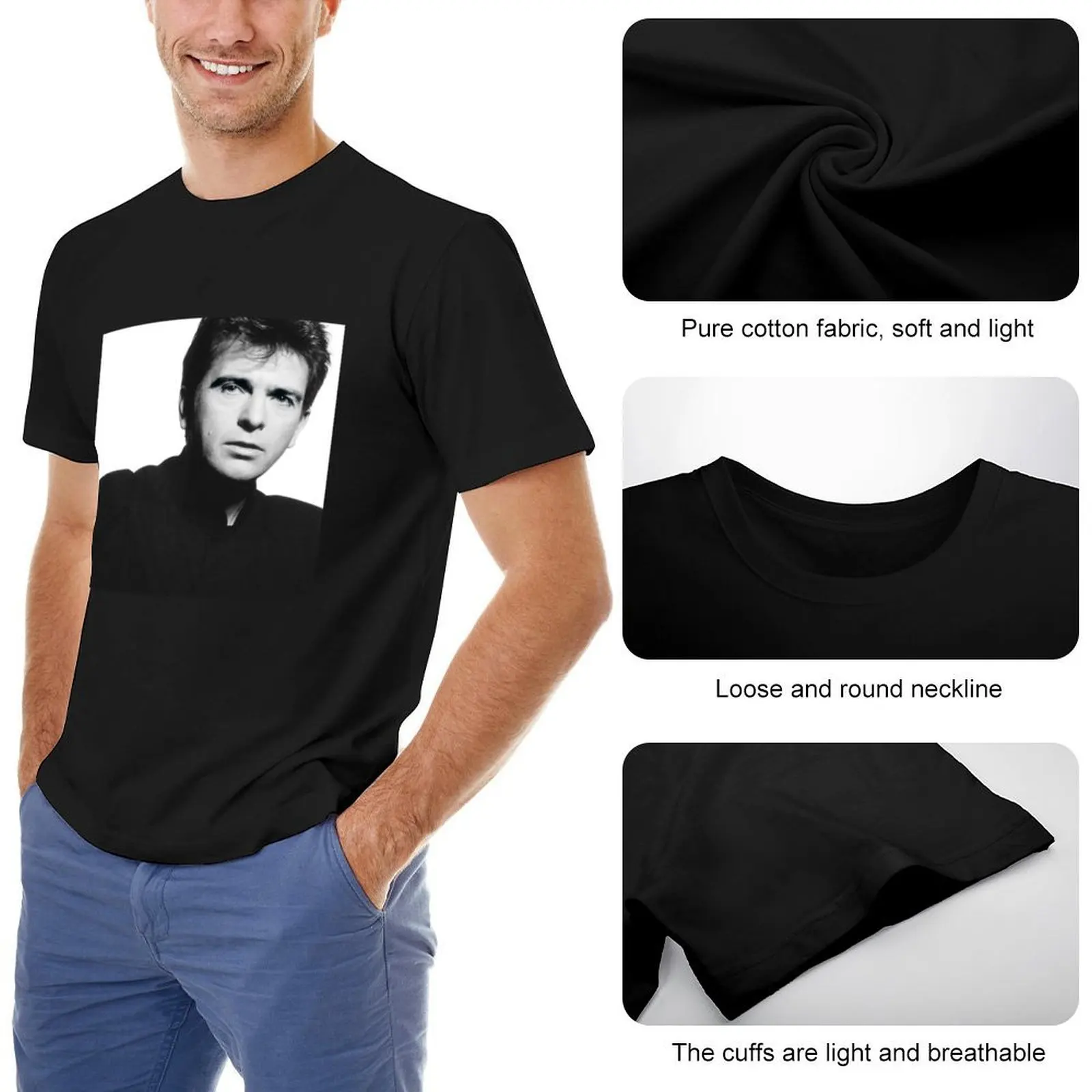 Peter Gabriel - So T-Shirt однотонные черные футболки оверсайз для мужчин