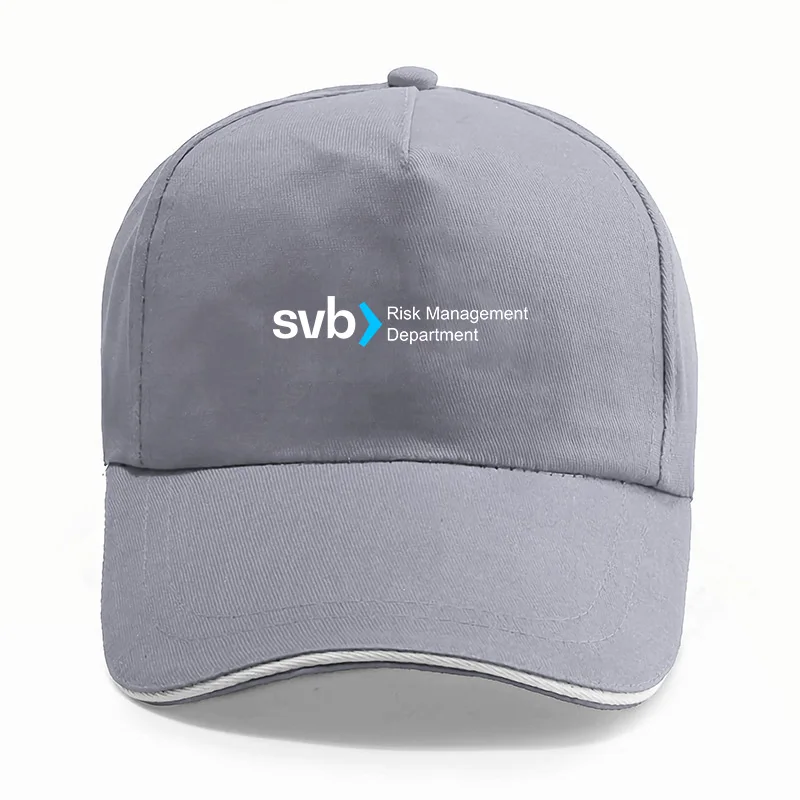 SVB Risk Management 2023 Cap Hats Finance Meme Geek Short Baseball Caps For Men Women Casual images - 6