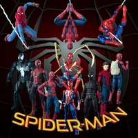 anime marvel anime figure spiderman big family spiderman pvc action figure collectable model toys doll childrens birthday gift