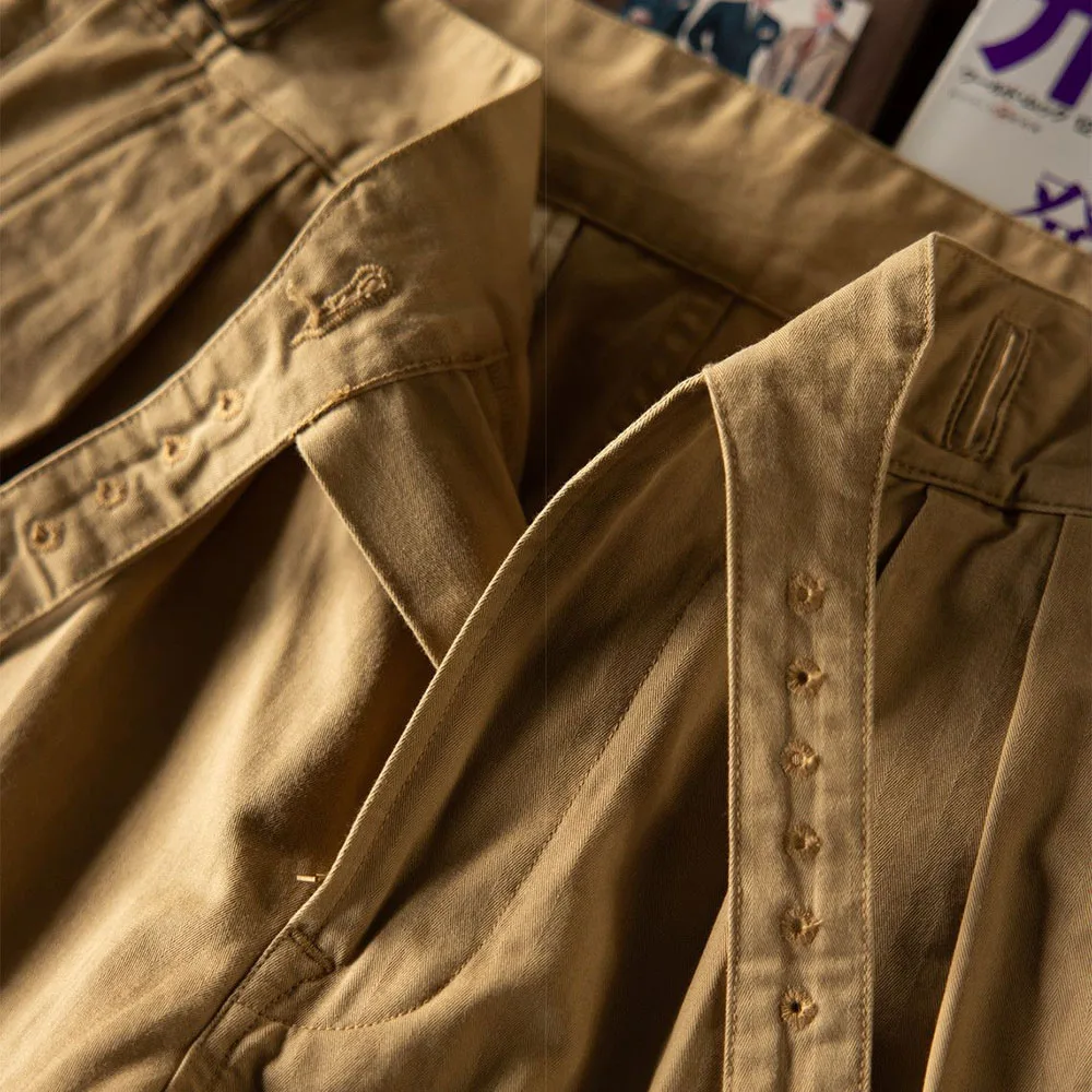 Шорты-карго мужские с двумя ремнями летние дышащие брюки унисекс в стиле ретро 2024