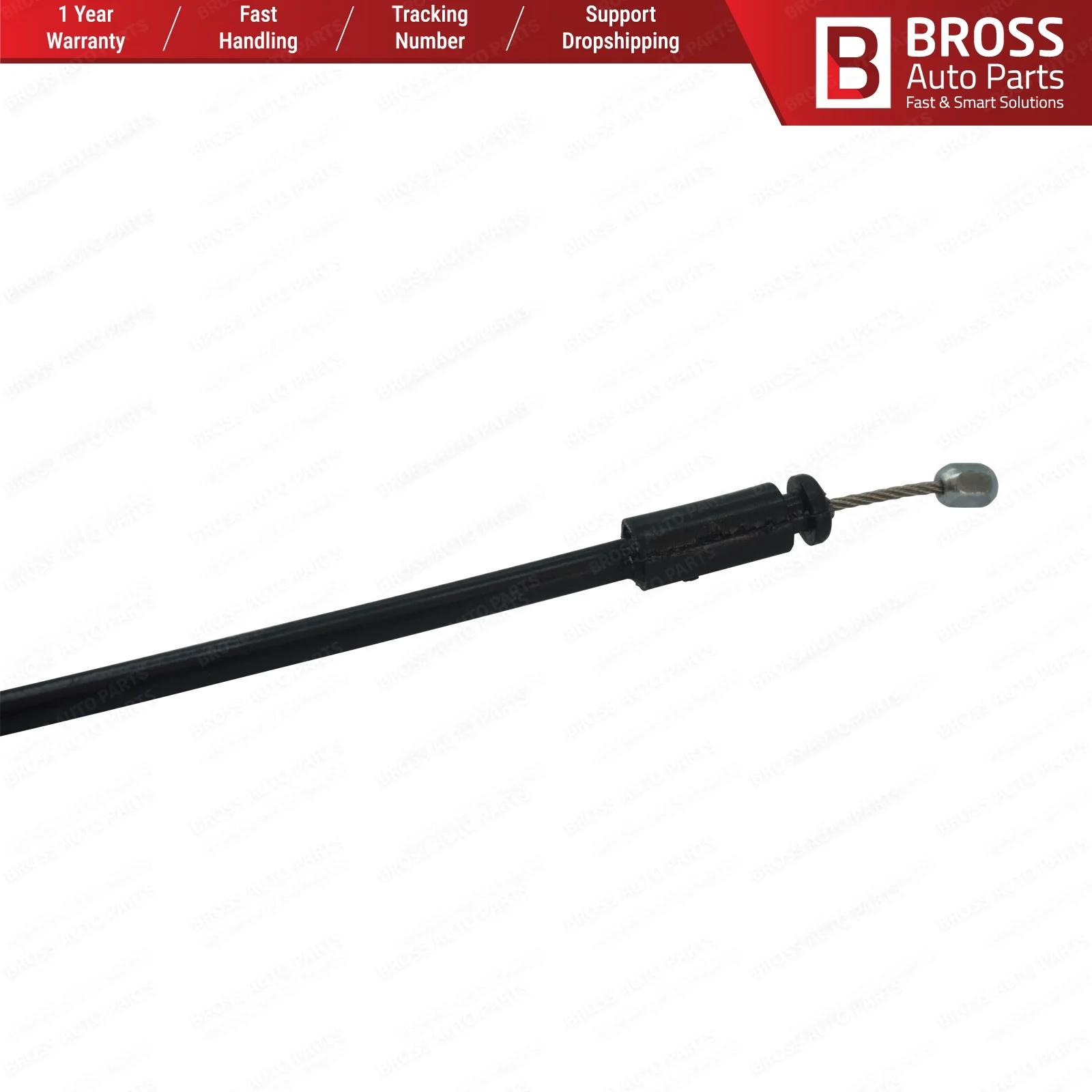 Bross Auto Parts BDP925 Outer Door Handle Release Lock Latch Bowden Cable Front for Renault Fluence. Lenght: 420 mm | Автомобили и