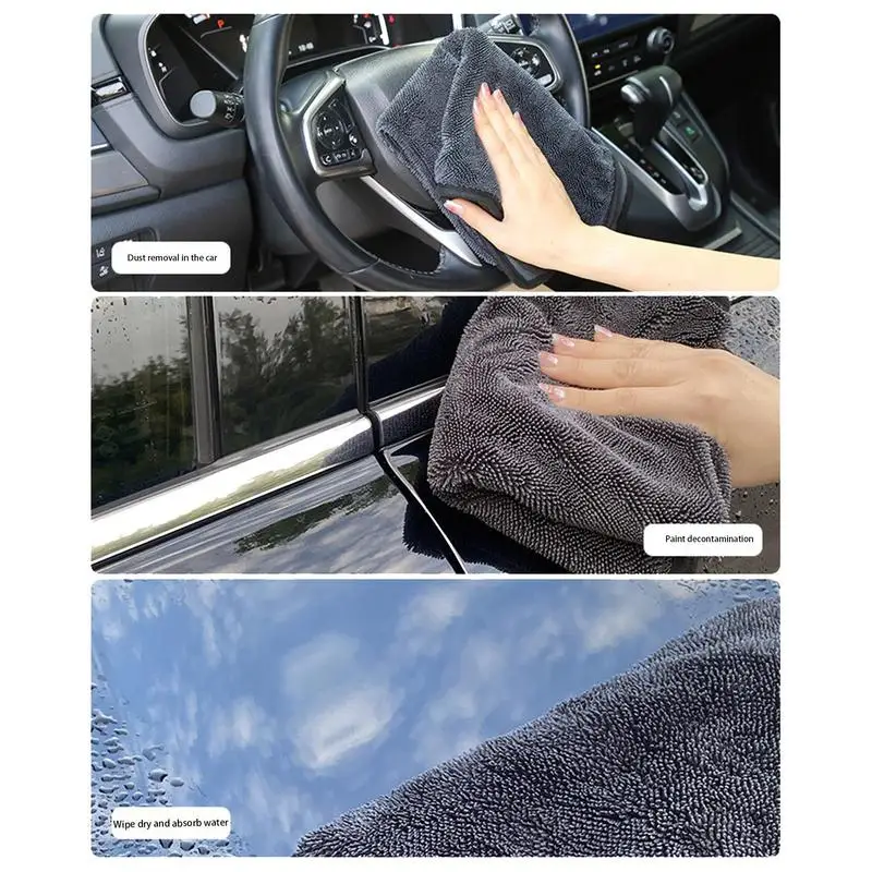 

Microfiber Car Wash Towel Scratch Free Car Wash Drying Towel Microfiber Car Cleaning Detailing Towels For Trucks Pick-ups Cars