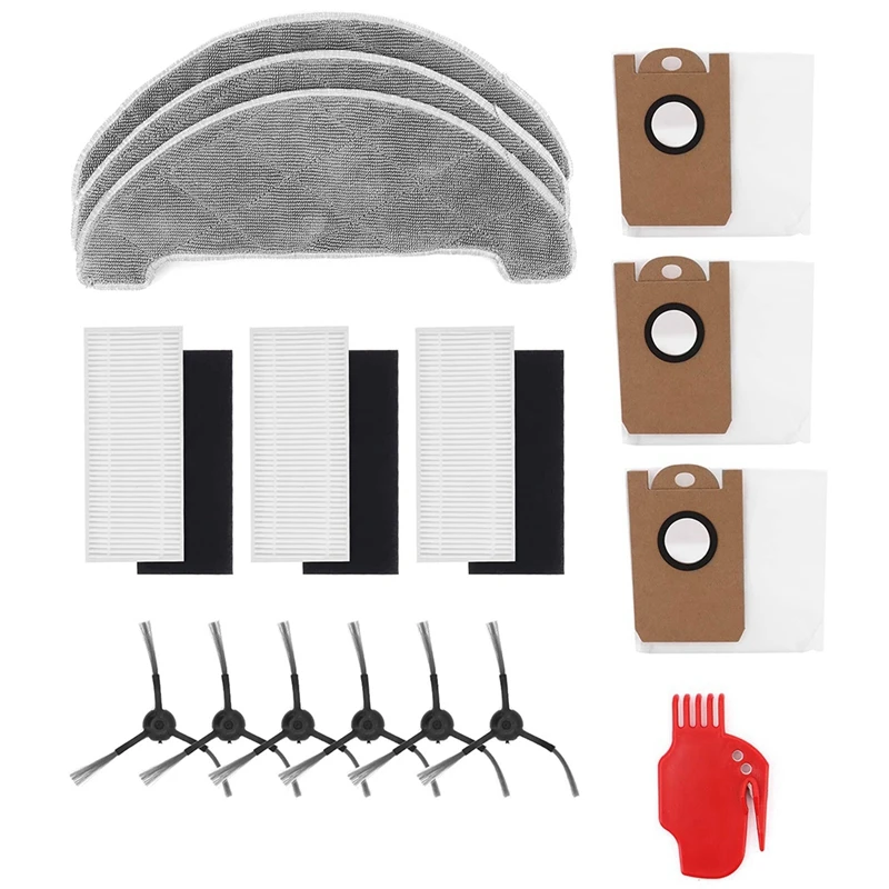 

Replacement Parts Side Brushes Hepa Filters Mop Pads Dust Bag For Viomi S9 Robot Vacuum Cleaner Accessories