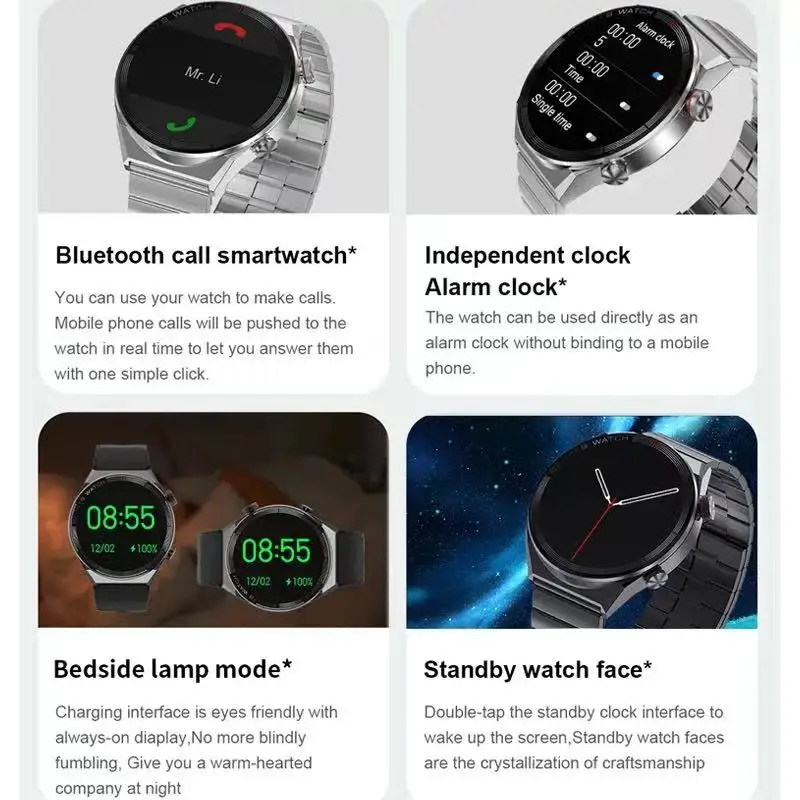 Мужские умные часы DT3 Mate Спортивные Часы Tft HD с цветным экраном поддержкой Bluetooth