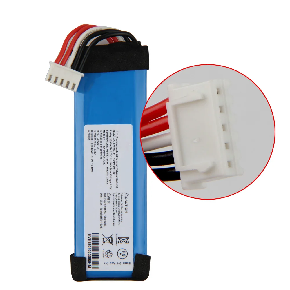 Фото Оригинальный сменный аккумулятор для JBL Flip4 Flip 4 GSP872693 01 L0729-LF оригинальный 3000 мА · ч Оригинальный сменный аккумулятор для JBL Flip4 Flip 4 GSP872693 01 L0729-LF оригинальный 3000 мА · ч