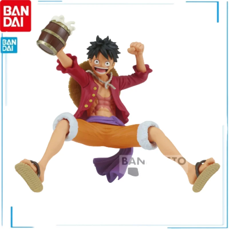 

In Shelf Bandai Anime Figures The Boys Are Having A Feast One Piece Monkey D Luffy Japanese Anime Brand New Genuine Brinquedos
