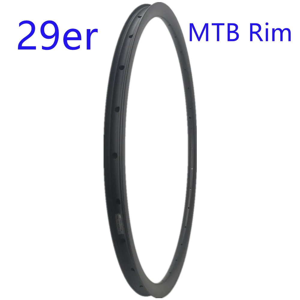 

300g Super Light Carbon MTB Rim 29er Carbon Rim Asymmetric Mountain Bicycle Carbon Rim 28x25mm Tubeless MTB Bike Rim