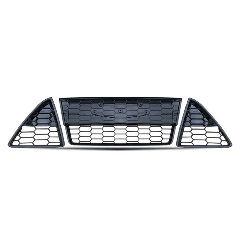 

Автомобильные аксессуары для Ford Focus 2012 2013 2014, передний бампер, нижняя решетка радиатора, решетки, решетки, сотовые глянцевые матовые черные сетки