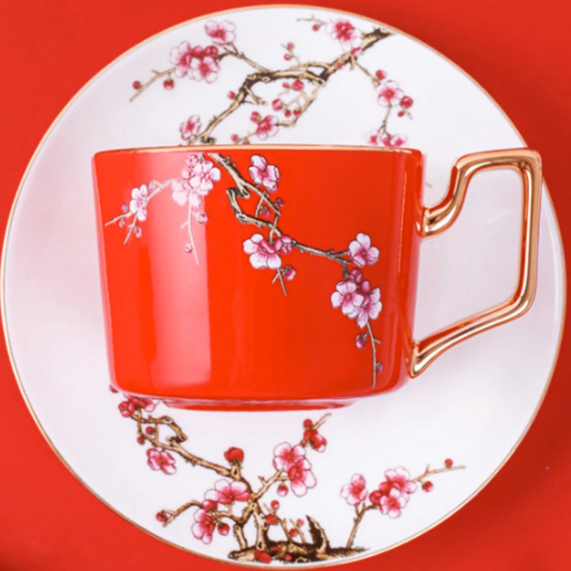 Высококачественные кофейные чашки из костяного фарфора 180 мл цветные