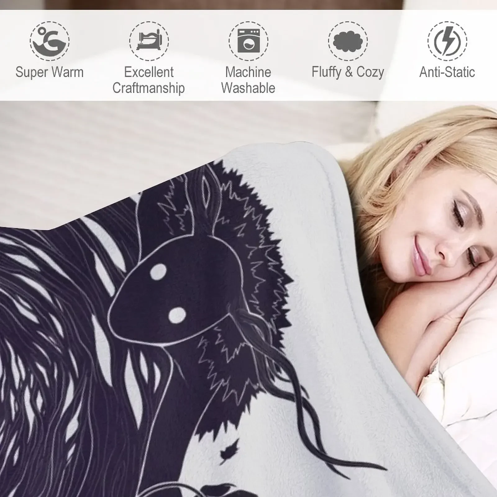 OtGW: если вы перейти в лес ночное время... Одеяло клетку для кровати декоративный