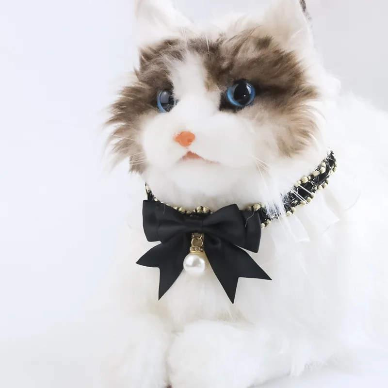 

Cat collar cute lace bow pet dog cat collar adjustable cat necklace jewelry Sweet neck decorative pet accessories Pet supplies