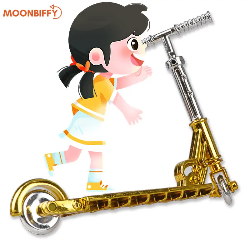 

Hot Funny Mini Finger Scooter Plastic Two Wheel Scooter Simulation Bike Fingerboard Skateboard Children's Educational Toys