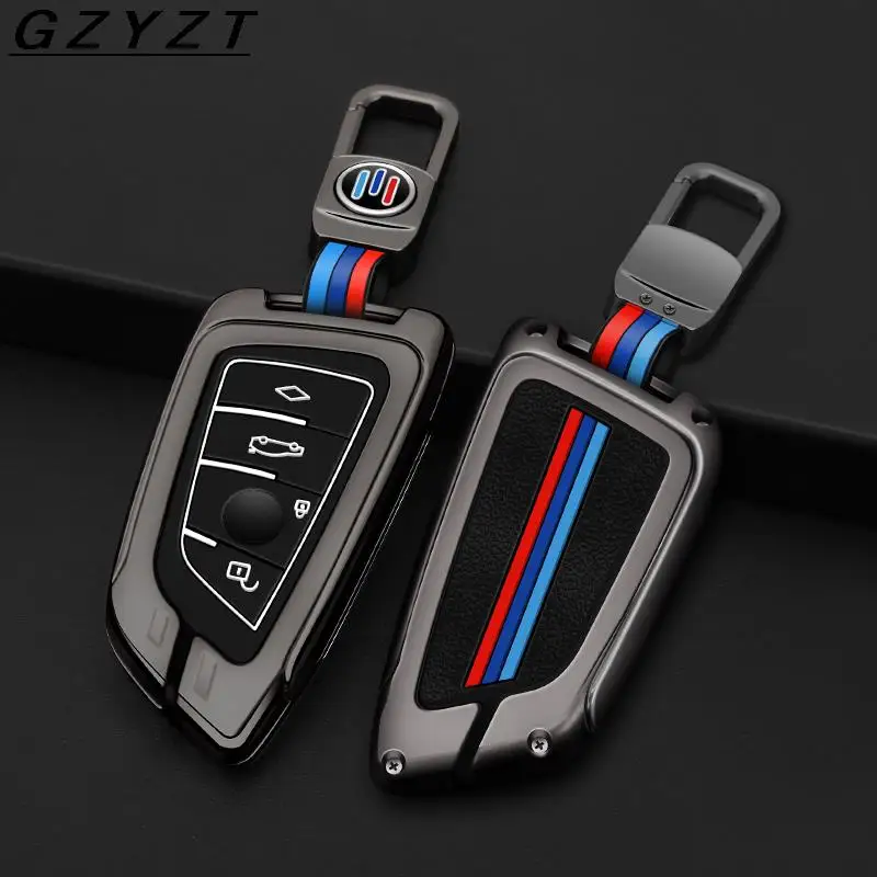 

Metal Car Remote Key Case Cover Shell Fob For BMW X1 X3 X5 X6 X7 G20 G30 G05 F15 F16 1 3 5 7 Series F01 F02 G11 F48 F39 Keyless