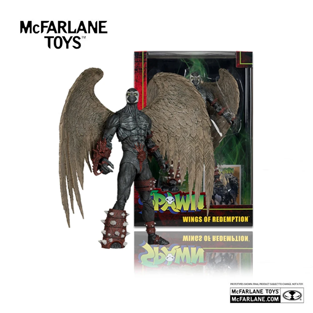 Фото Фигурка Mcfarlane Toys Wings Of Redemption Spawn 7 дюймов, модель Wv9 Spawn, коллекционная кукла, гаражный набор для сборки №1