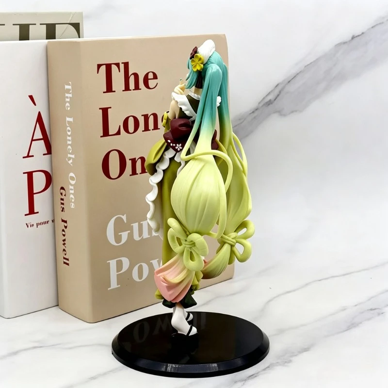 Модные коллекционные фигурки-украшения Hatsune Miku PVC Matcha Parfait Maid Version 20 см: Сексуальная красивая девушка из аниме-игры, сопутствующий подарок (art.: 3920db65ee4cc) - 3920db65ee4cc